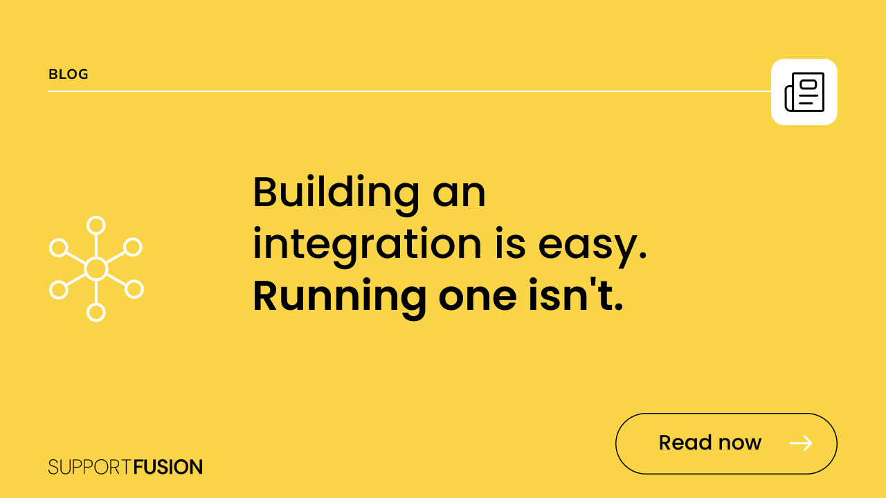 Building an integration is easy. Running one isn't.