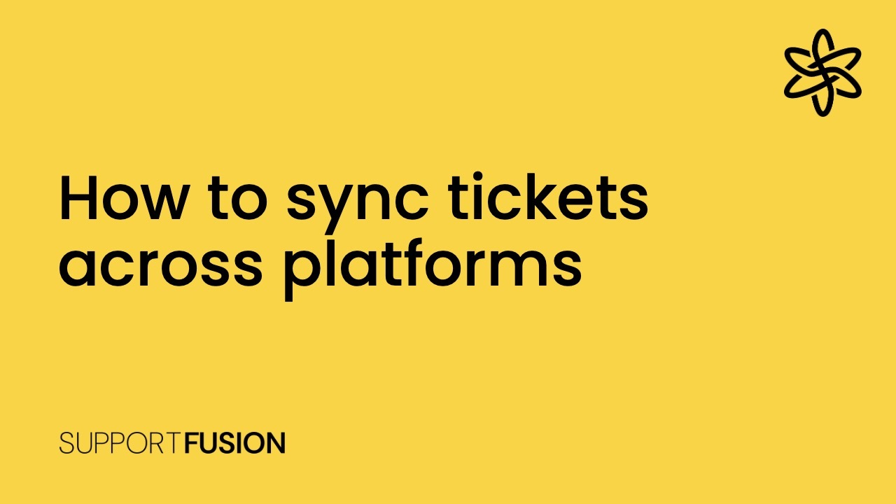 How to sync tickets across platforms