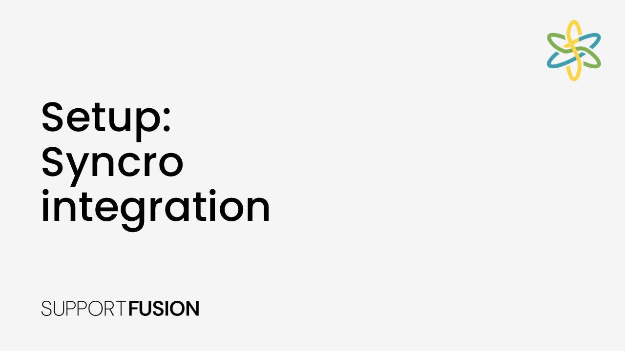 Setup Syncro integration