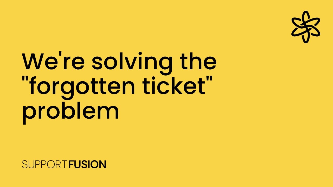 We're solving the forgotten ticket problem