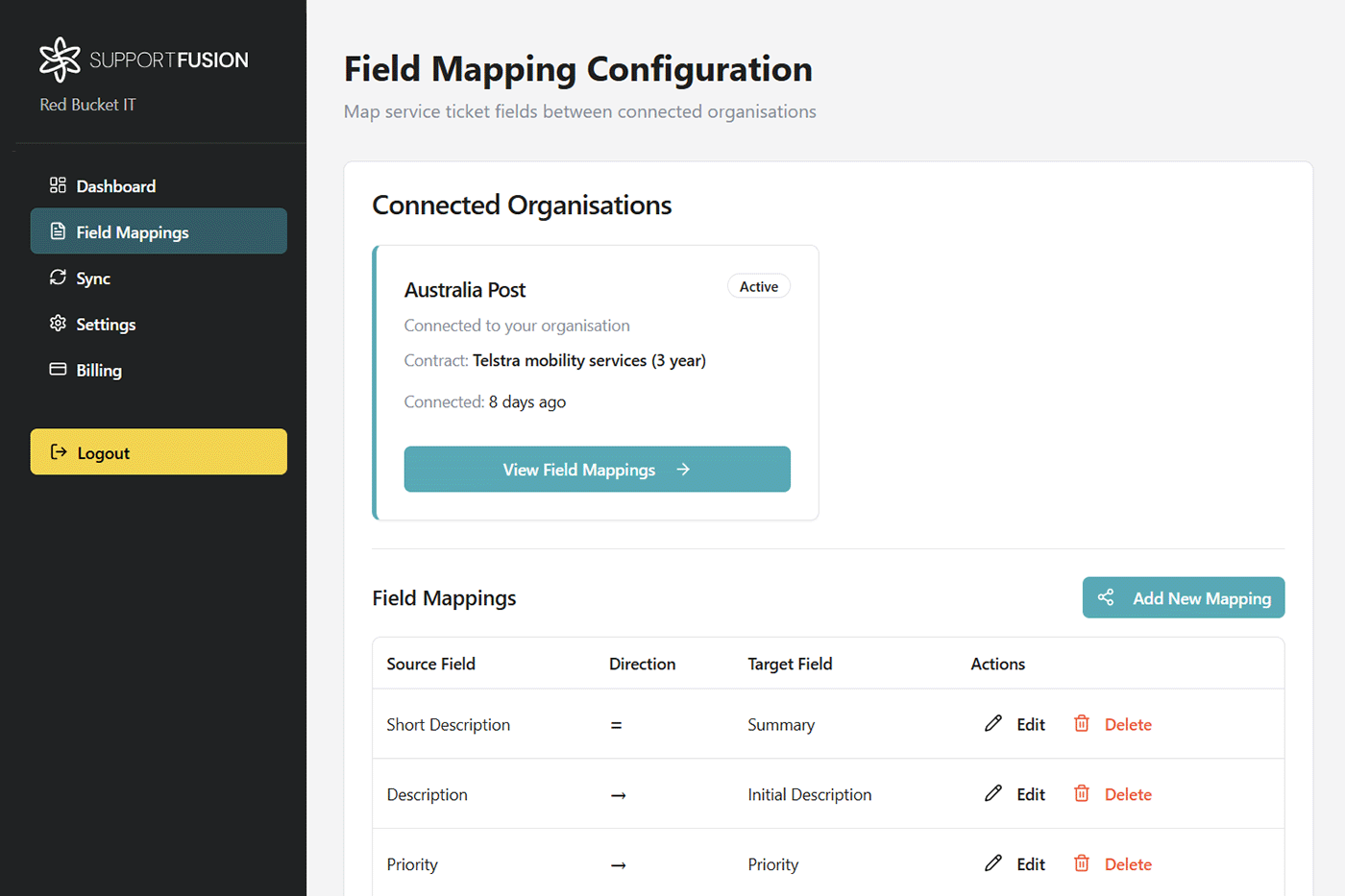 field mapping